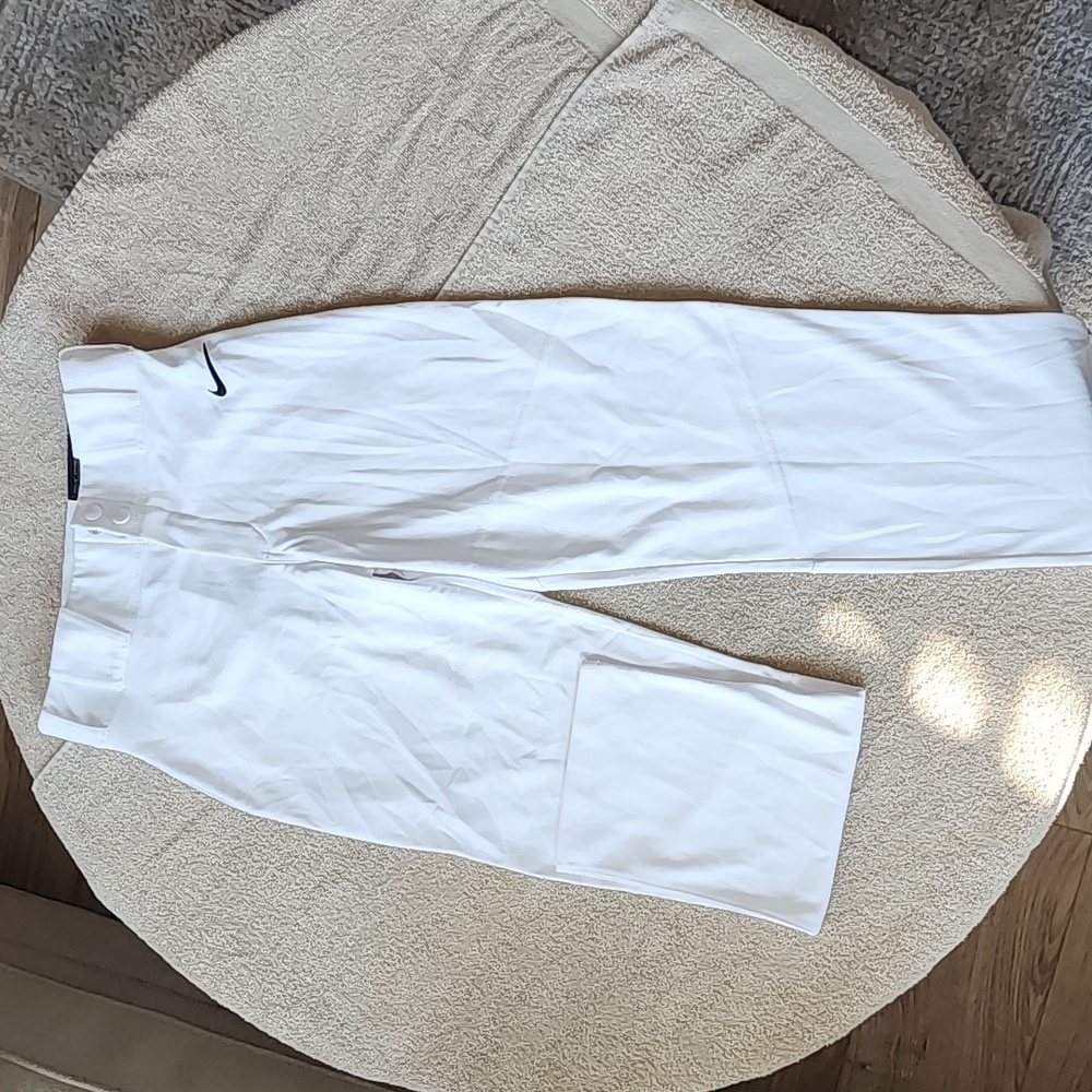 Nike Vapor Pro Boys XL Long White Baseball Pants